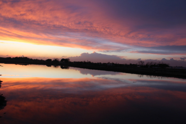 Sonnenuntergang über der Lagune von Cavallino Treporti - B&B Marelaguna Cavallino Treporti VE